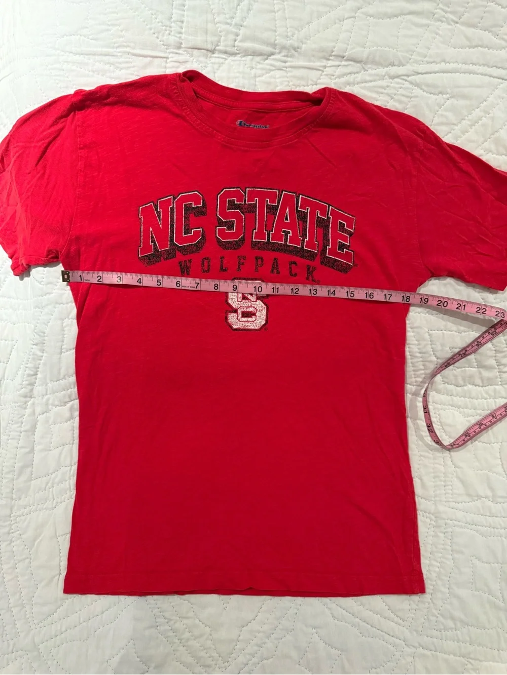Champion Red Authentic Athleticwear Crewneck Tee - Picture 6 of 6